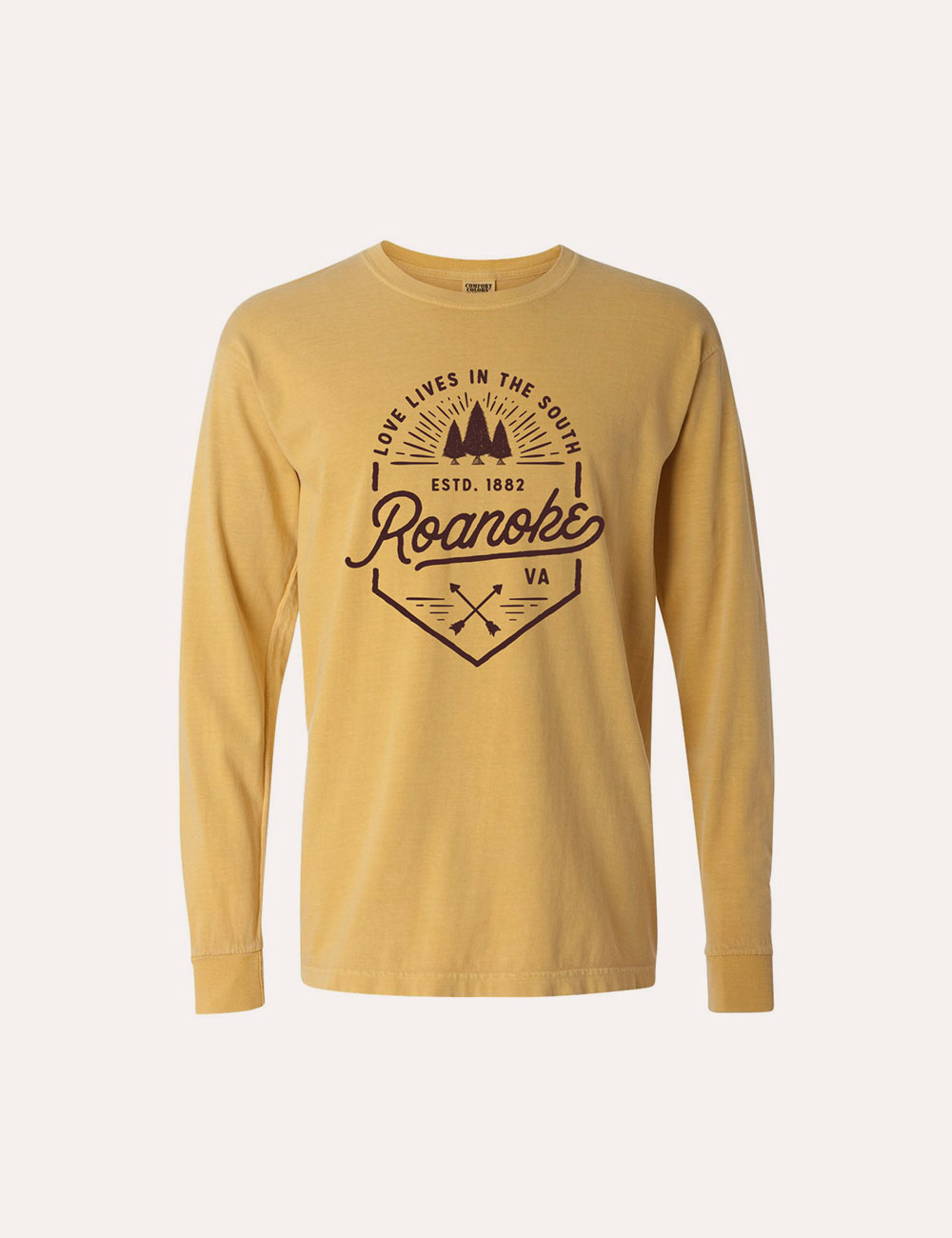 Roanoke Made - Merch - Love Lives in the South - Long Sleeve T-Shirt